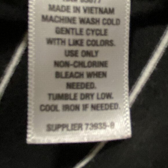 A.N.A., long sleeve black tunic w/white stripes, size XXL - Picture 9 of 9